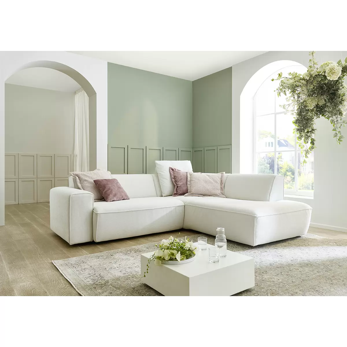 Ecksofa Sally weiss