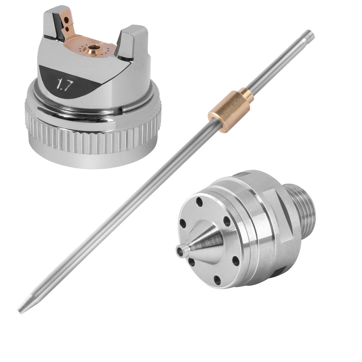 STAHLWERK spuitmondset 1,7 mm spuitmond voor verfpistool