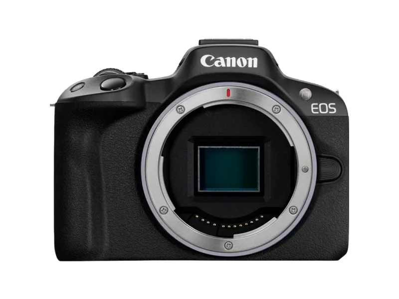 Canon EOS R50 - Content Creator Kit - digitalkamera - spejlløst - 24.2 MP - APS-C - 4K / 30 fps - 2.5x optisk zoom RF-S 18-45 mm F4.5-6.3 IS STM objektiv - Wi-Fi, Bluetooth - sort
