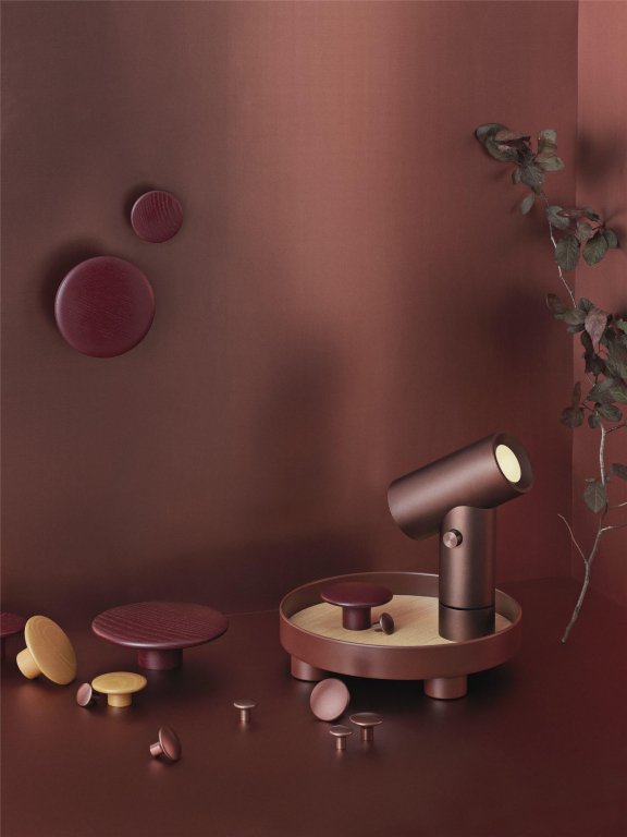 Muuto The Dots haak 5 stuks Oak