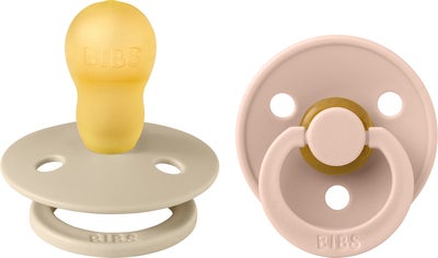 BIBS Colour Smokk 2-Pack Lateks Str 3 Rund, Vanilla/Blush