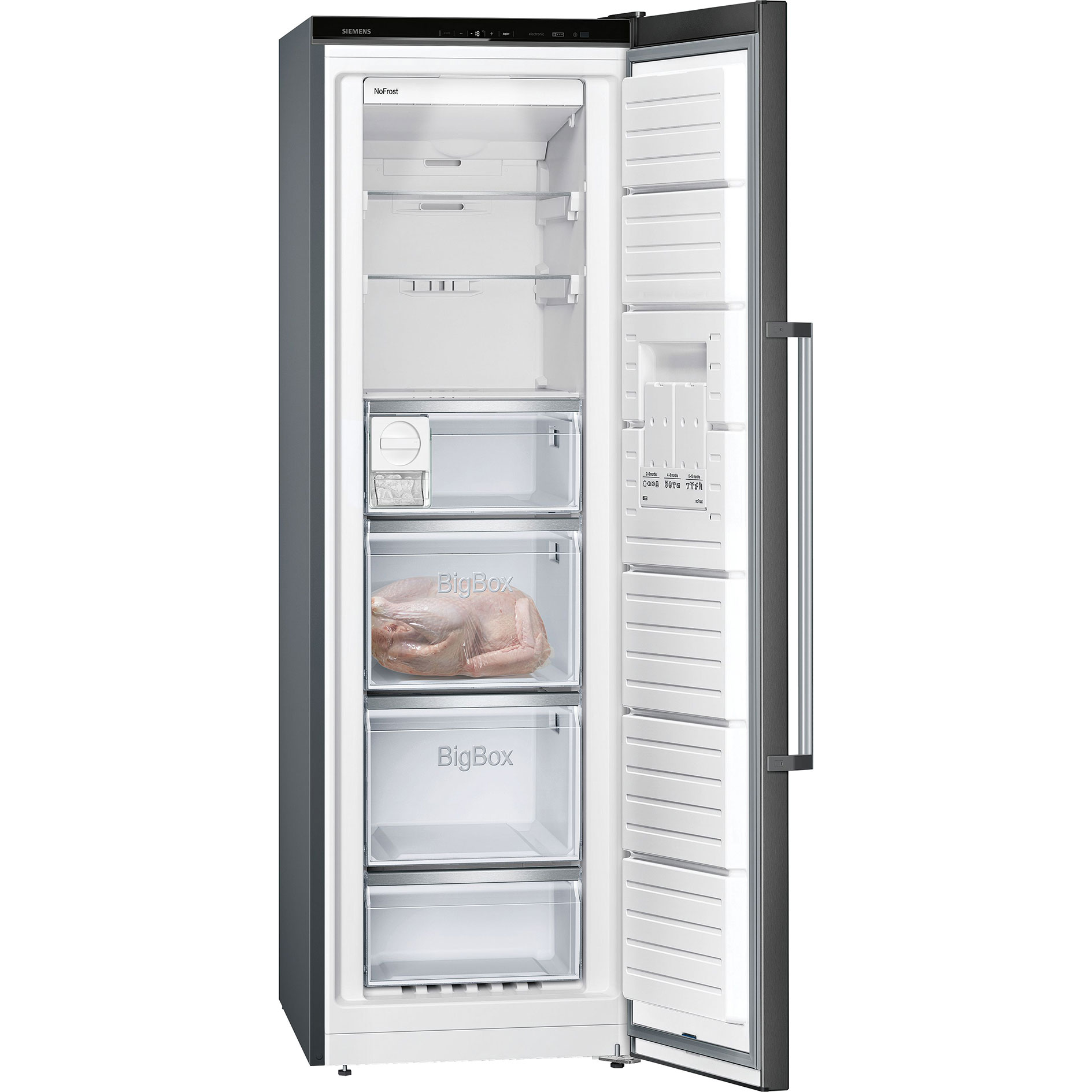 SIEMENS Gefrierschrank GS36NAXEP - schwarz - E