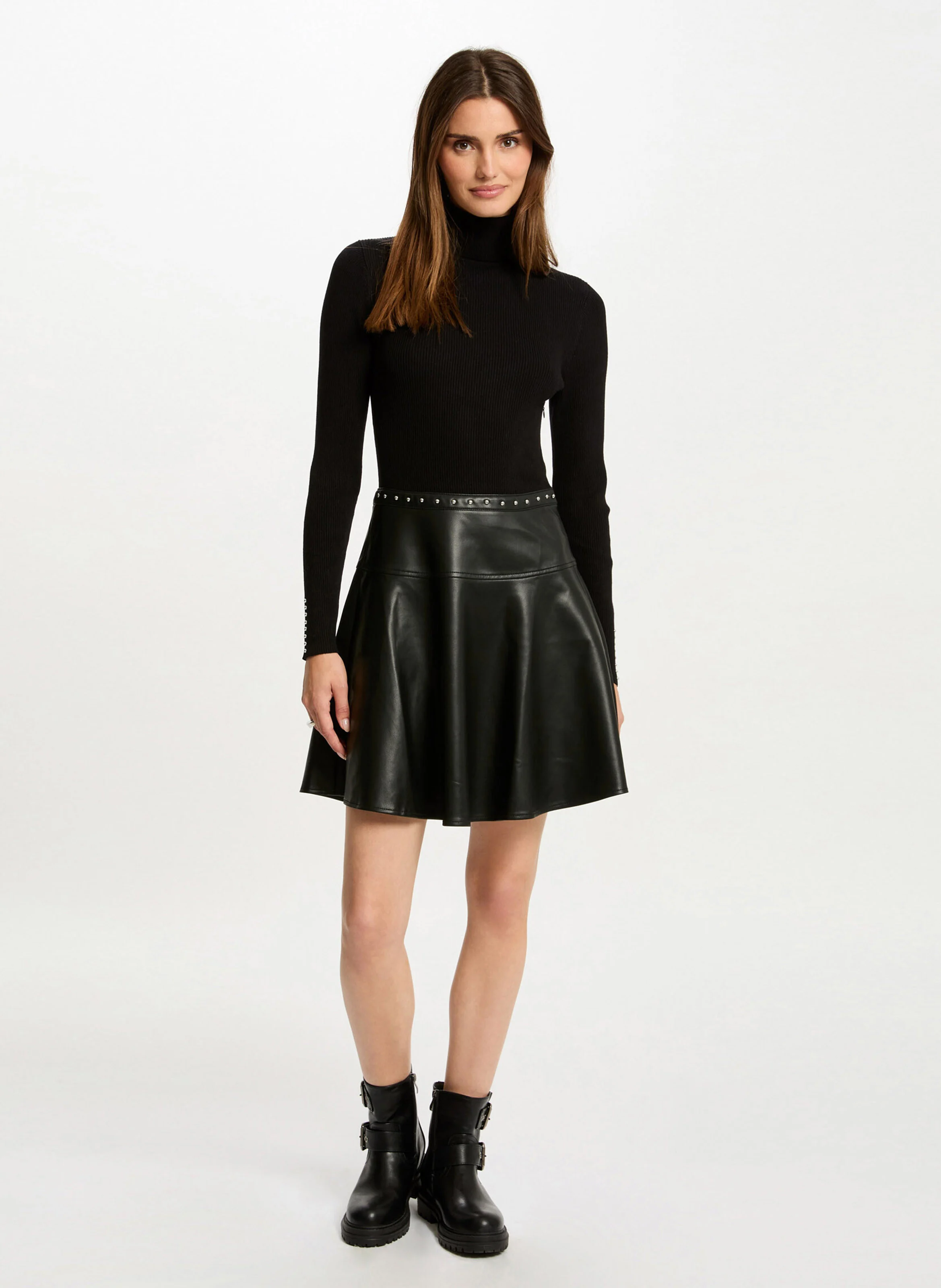RPEPPER - Robe courte patineuse 2-en-1 | Noir