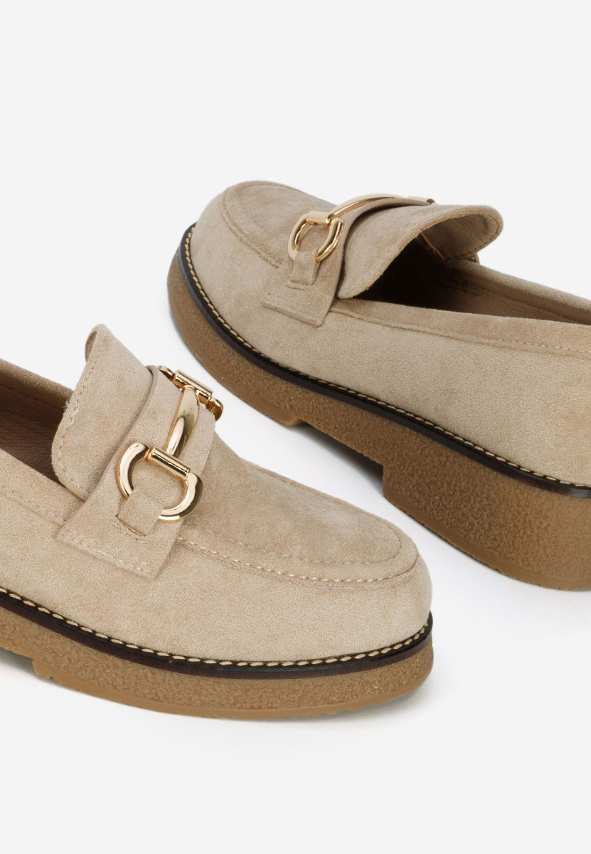 Mocassins femme beige Ylenia