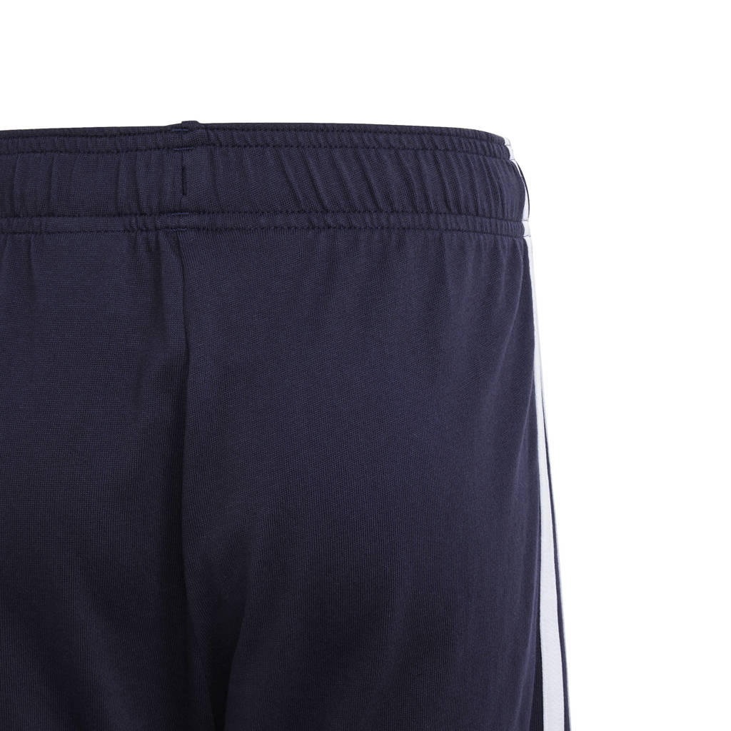 sweatshort donkerblauw/wit