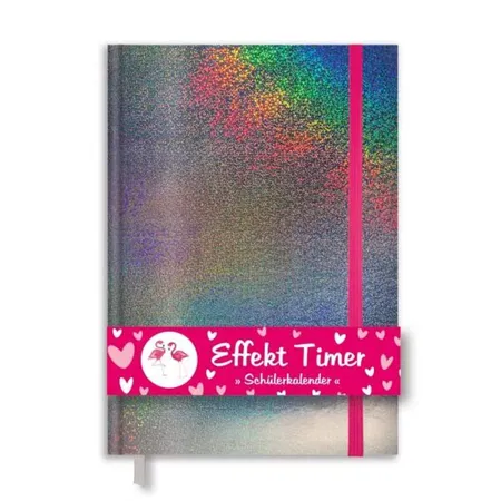 Roth Effekt Timer, A6, immerwährend, 1 Woche 2 Seiten, Hologrammeffekt, Holo Confetti