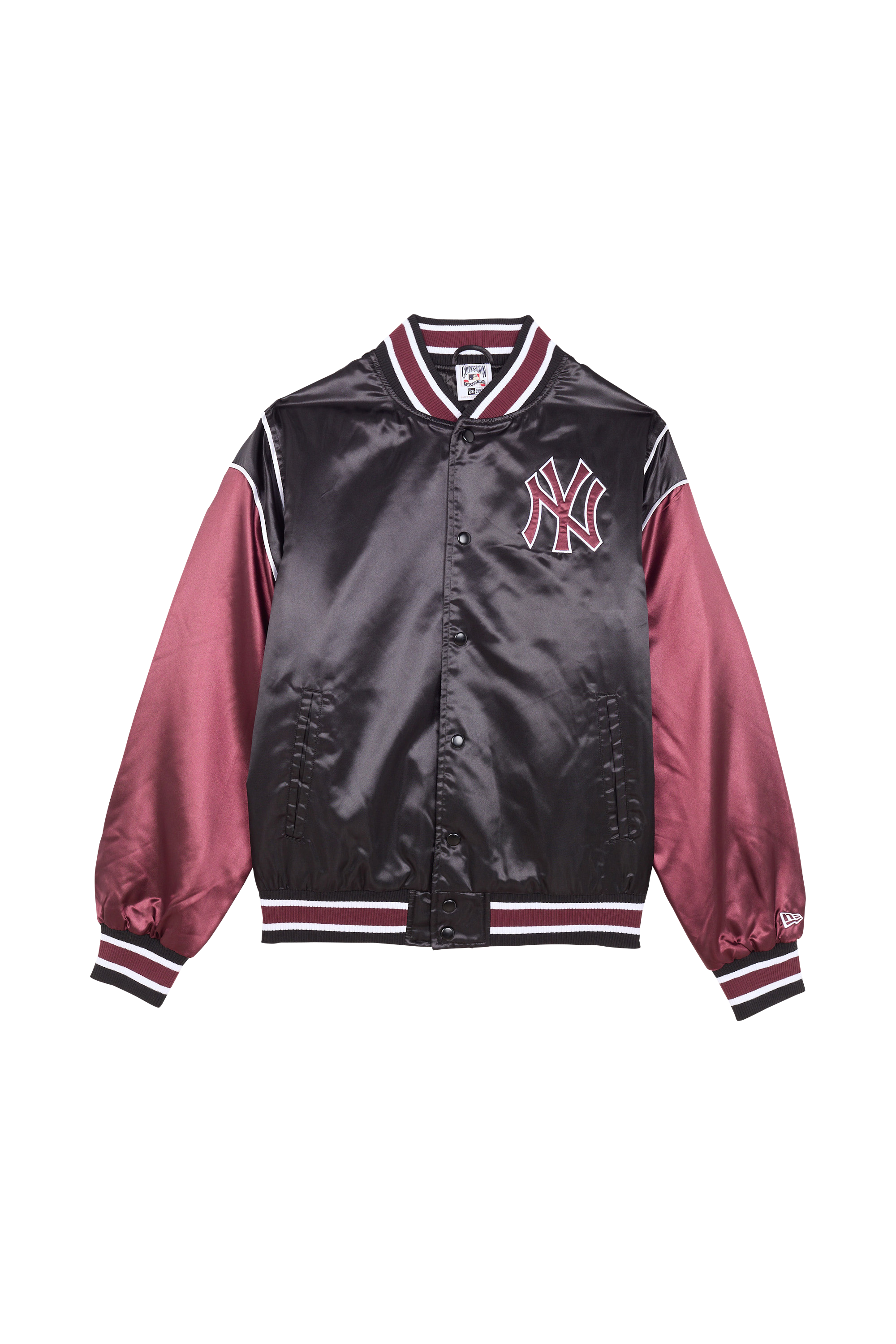 NEW ERA bomber  MLB SATIN VARSITY Noir