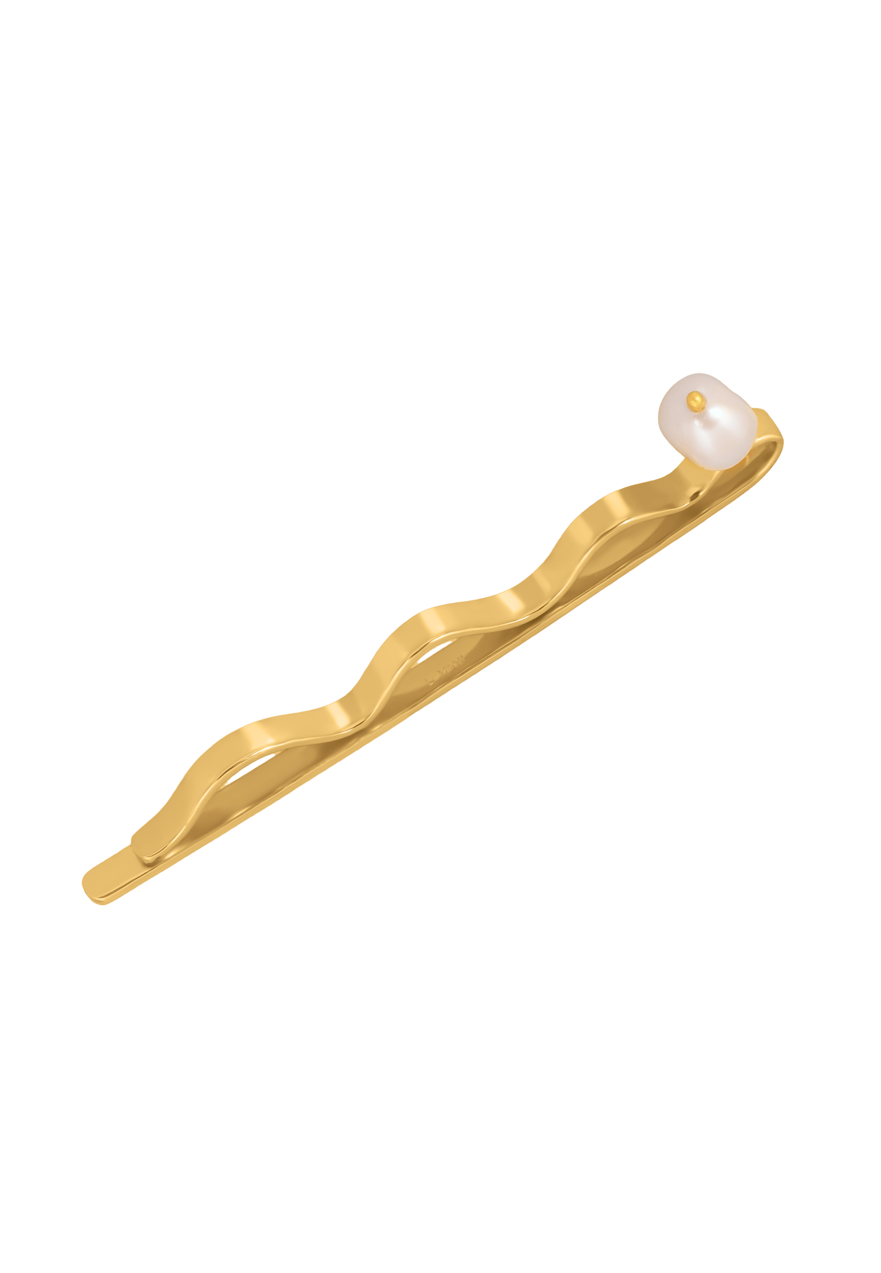 BARRETTE LYRA PERLE - Barrette lyra perle | Blanc