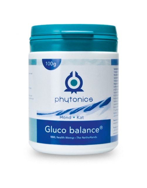 Phytonics Gluco Balance - Supplement - Suikerstofwisseling - 100 g Hond\/Kat