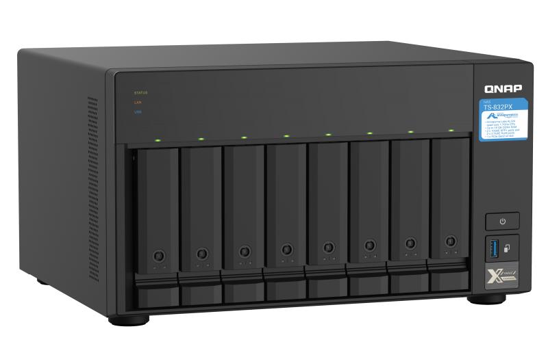 NAS TS-832PX-4G 8-bay<br>QNAP NAS TS-832PX-4G, 8-bay