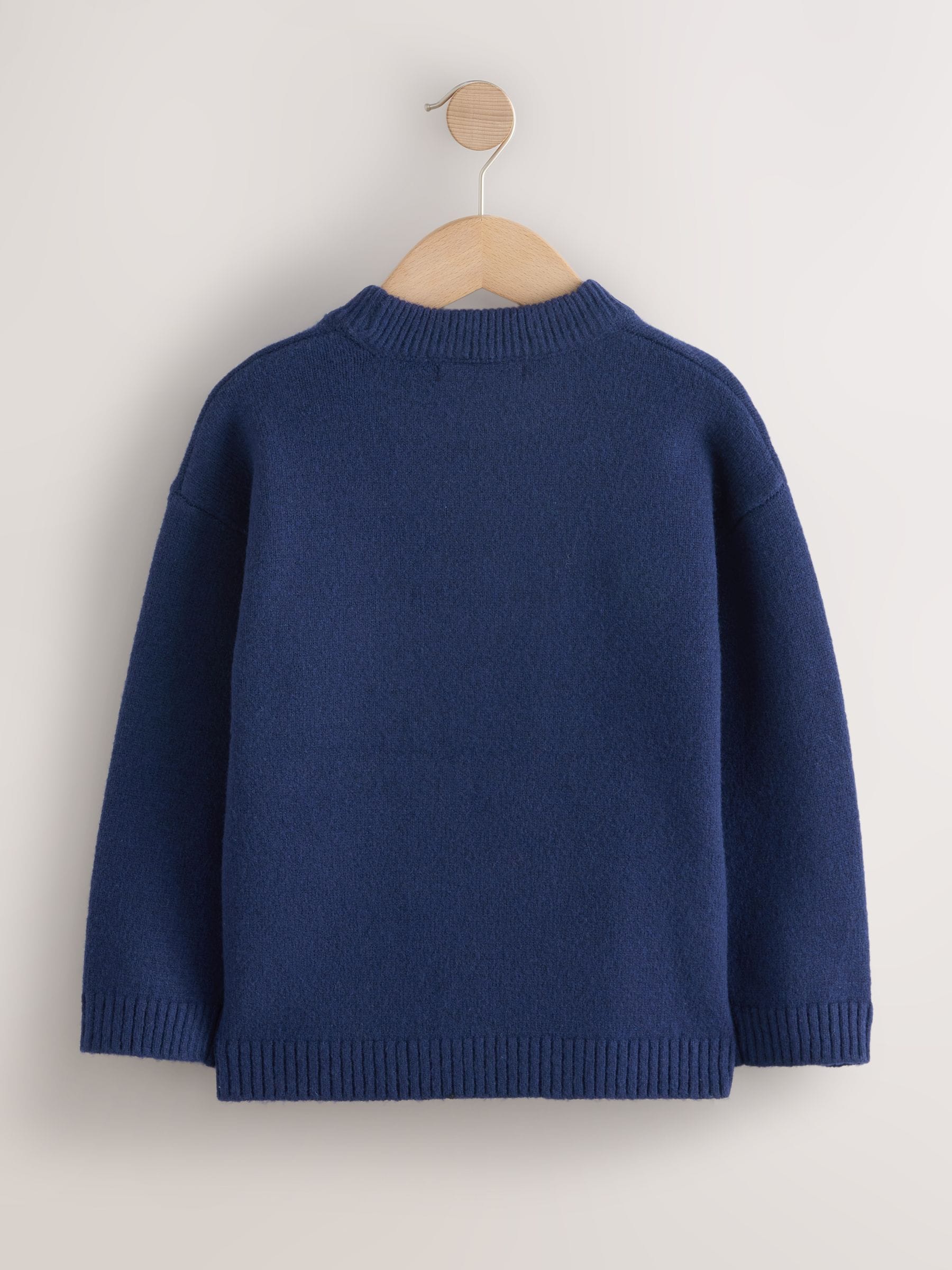 Navy Blue Dog Graphic - Matching Family Christmas Jumper (3-16yrs)