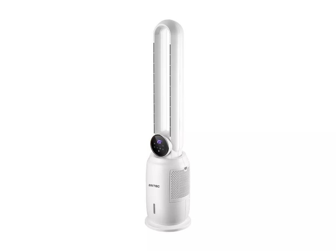 Rafraichisseur colonne 800m³/h 25dB sans pale - Blanc - Britec