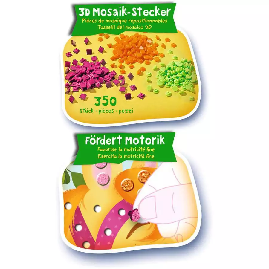 Ravensburger Mosaic Junior Horses bunt