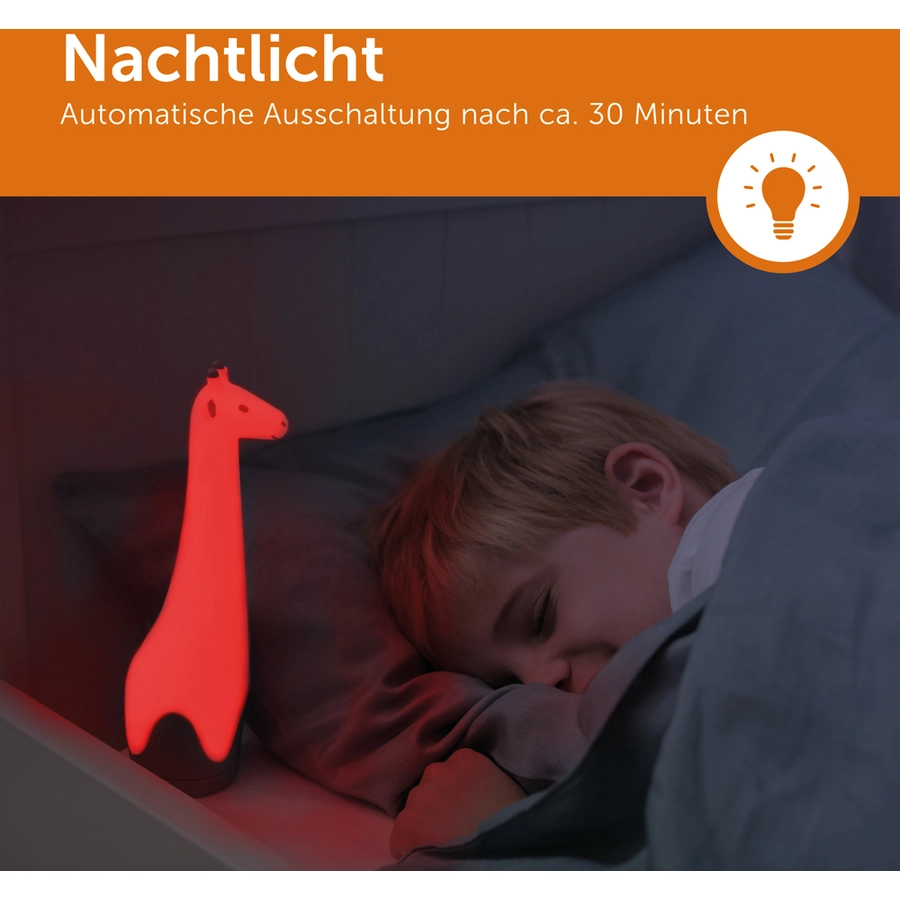 ZAZU Taschenlampe und Nachtlicht Giraffe Gina, grau