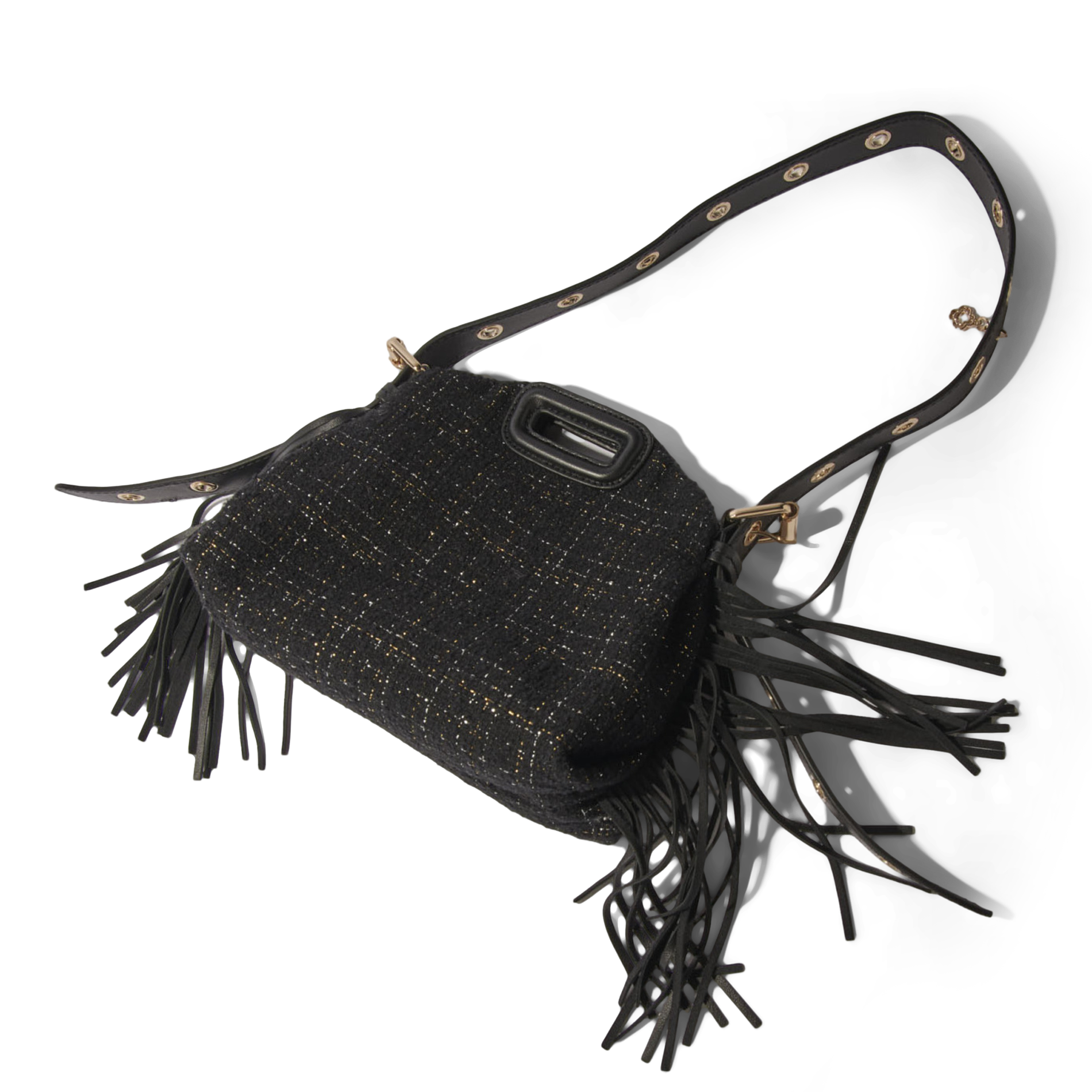 MISS M MINI - Sac porté épaule en cuir mélangé | Noir