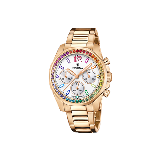 Festina Rainbow 20639 Dameur, Rosegold/Silver, 38 mm
