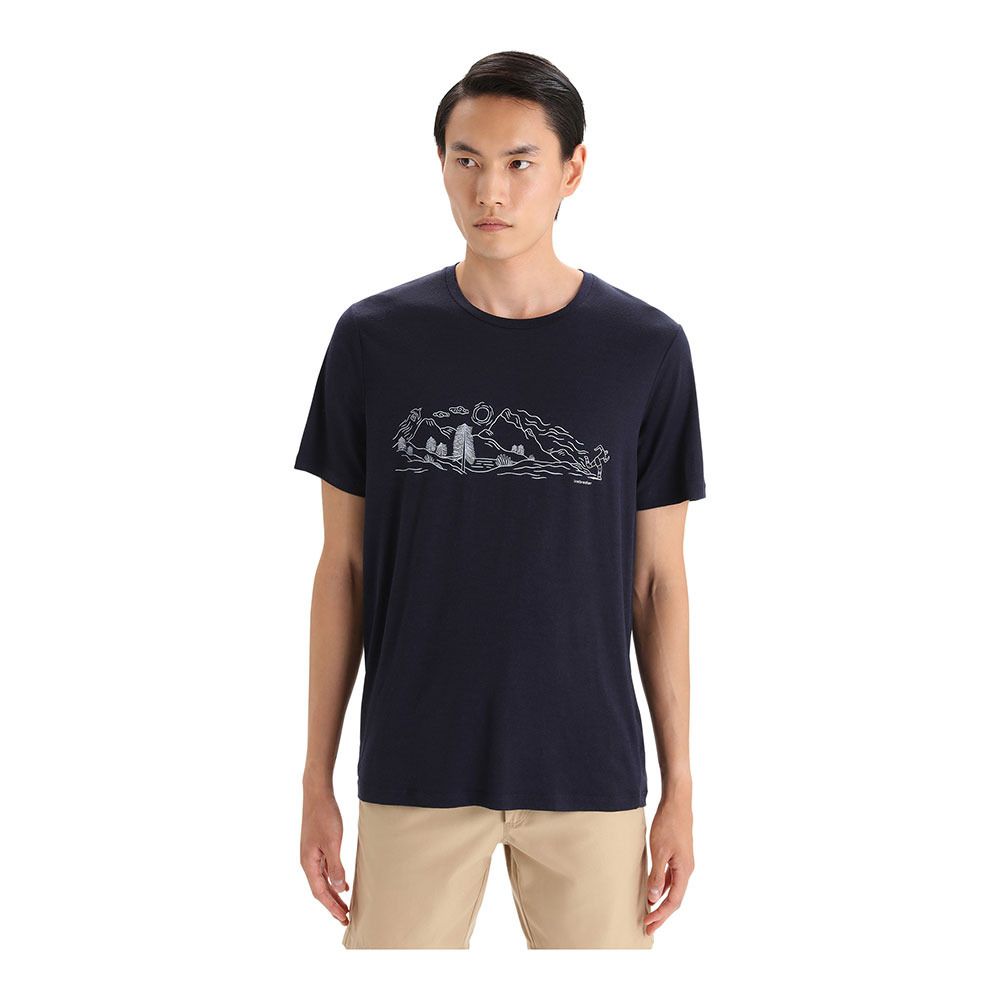 Icebreaker TECH LITE II - Tee-shirt Homme midnight navy
