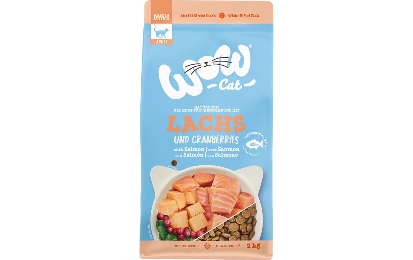 Cat Trockenfutter Adult Lachs, 2 kgAlleinfutter für ausgewachsene Katzen