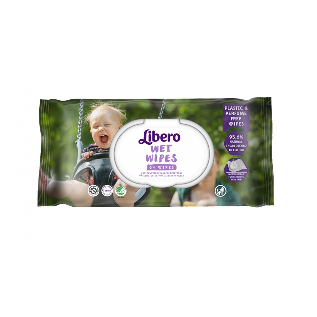 Våtservietter plastic free 64 stk