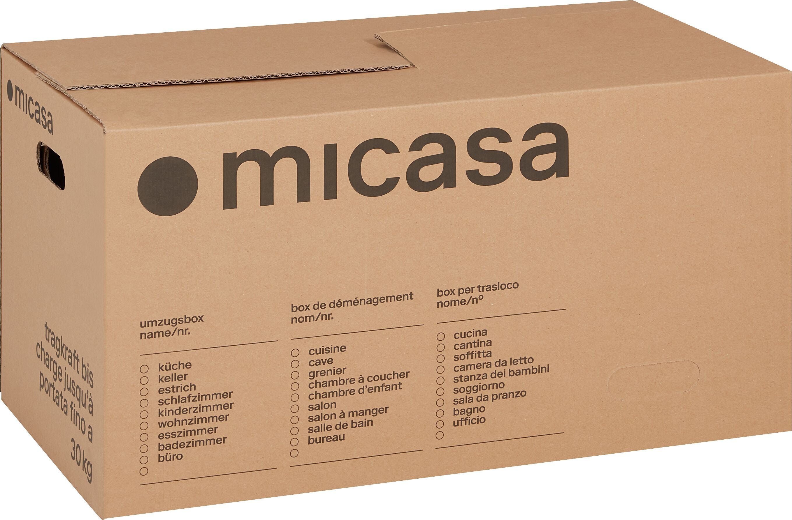 MOVE Umzugsbox - Braun / B: 63.0 cm x T: 33.0 cm x H: 33.0 cm