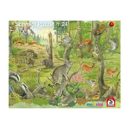Schmidt Spiele Puzzle - Waldtiere-Puzzle, 2er Set
