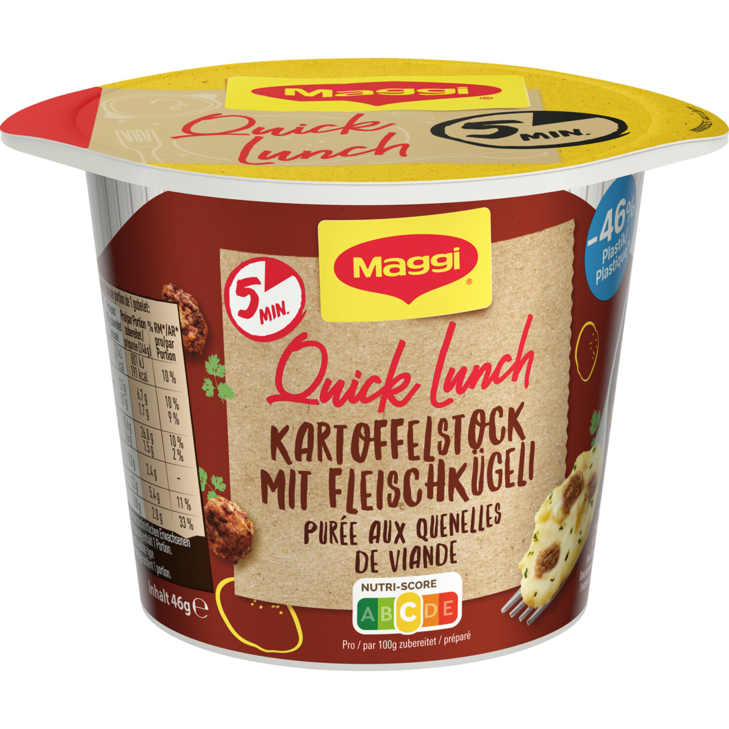 Maggi Quick Lunch Kartoffelstock & Fleischkügeli