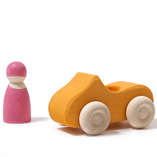 Grimm's cabrio auto - small - oranje