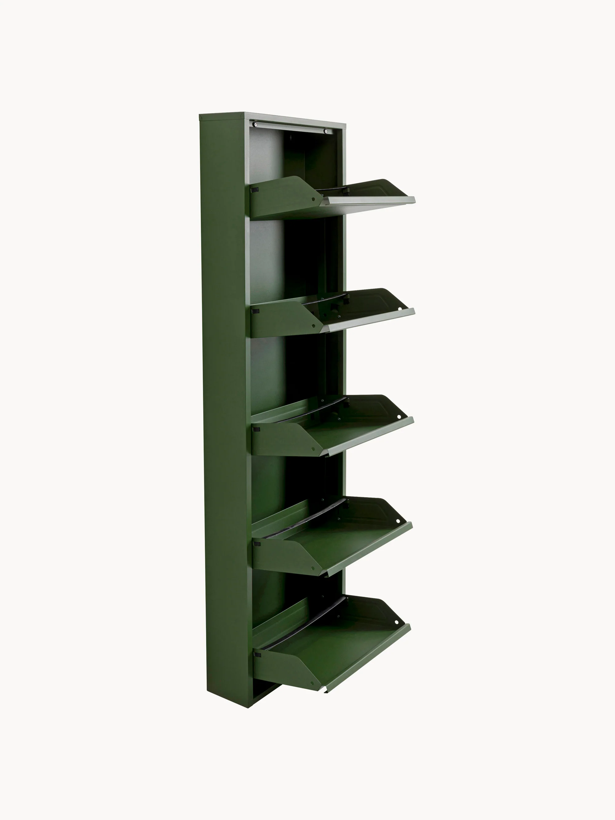 Wand schoenenkast Caruso met opklapbare planken