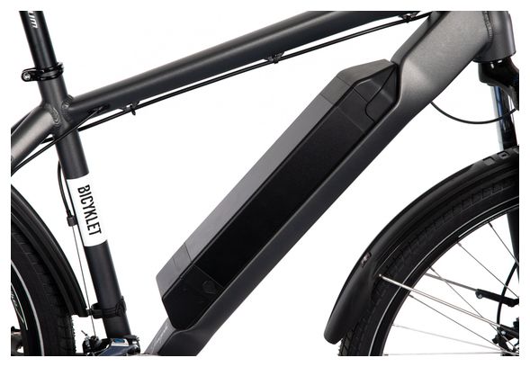 VTC Électrique Bicyklet Joseph Shimano Altus 7V 417 Wh 700 mm Noir Gris