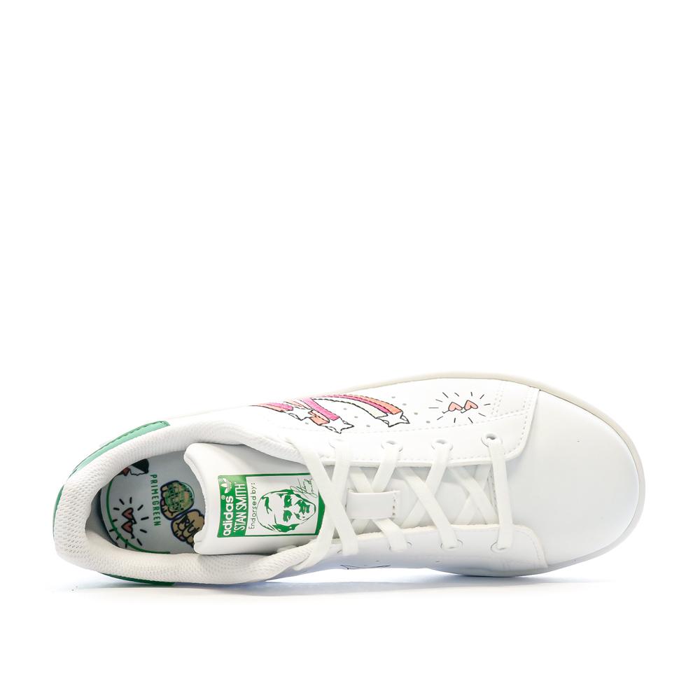 Adidas Baskets Blanches Fille Adidas Stan Smith FX5977
