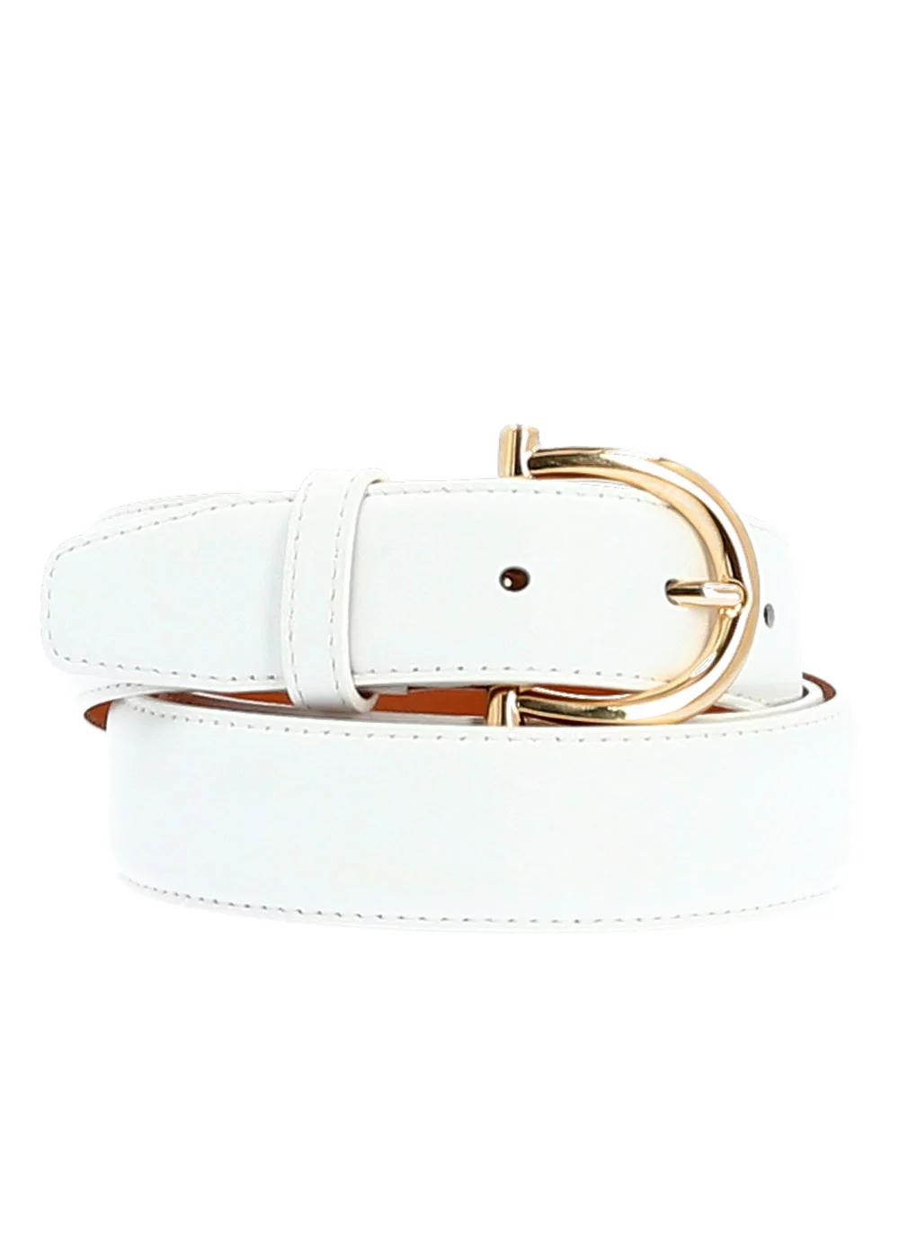 CEINTURE OLGA CUIR BLANC