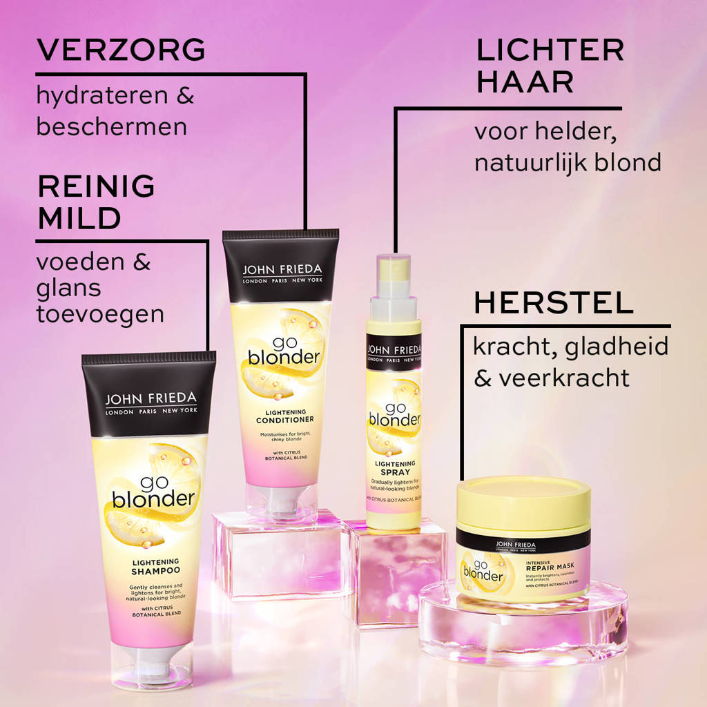 Werkt zeer goedSheer Blonde Go Blonder Lightening conditioner - 250 ml