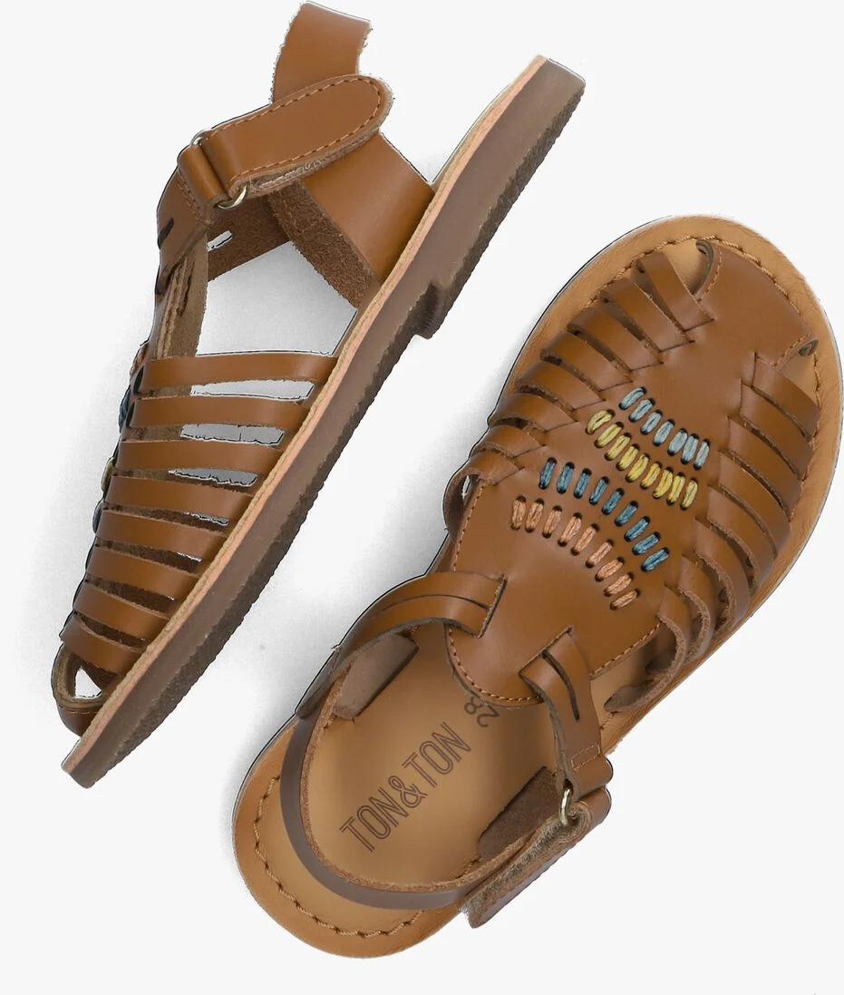 TON & TON bruine ton & ton sandalen jannike
