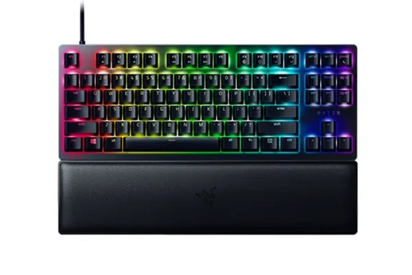 Razer Huntsman V2 TKL - Tastatur - backlit - USB-C - QWERTY - USA - tastkontakt: Razer Clicky Optical Purple