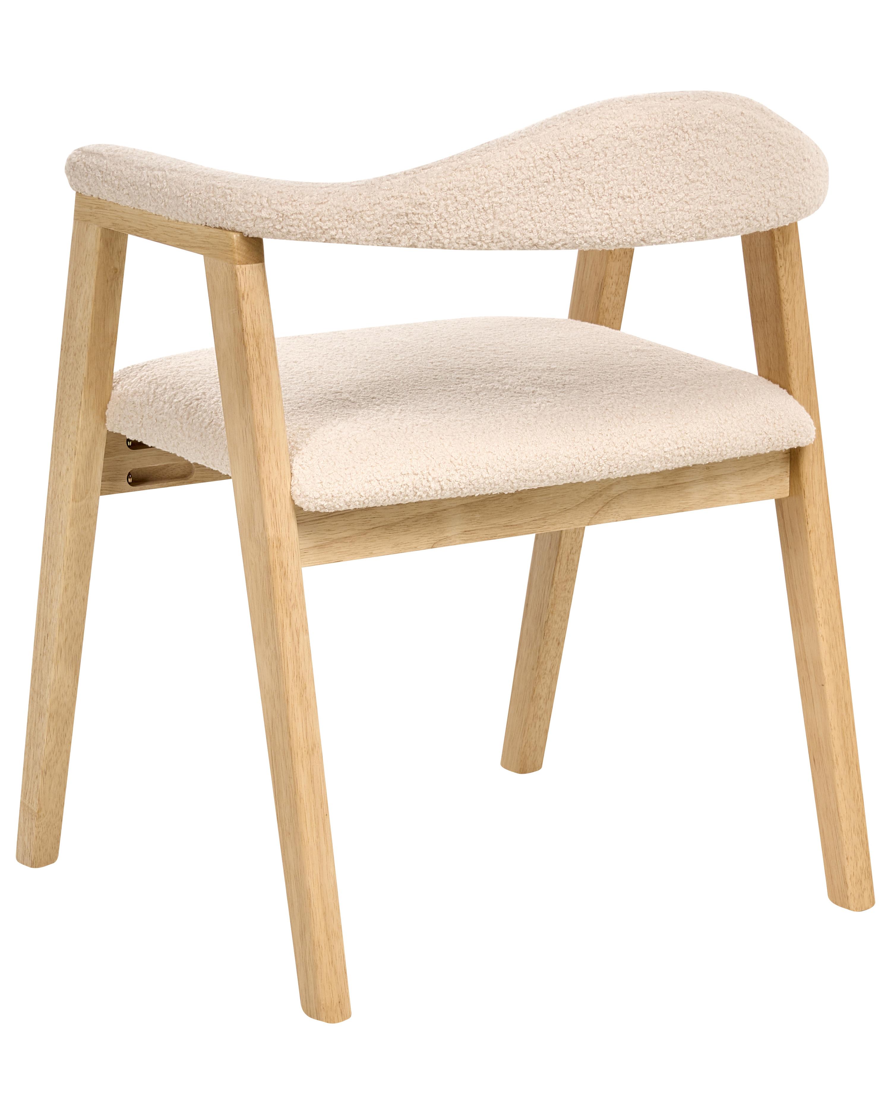 Set van 2 eetkamerstoelen ONECO Hout Lichtbruin