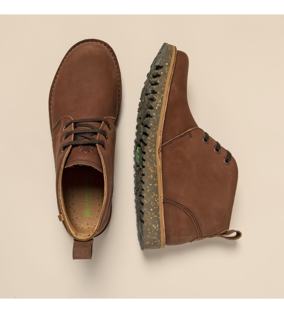 Sapatos de couro marrom agradável The Naturalist N5630