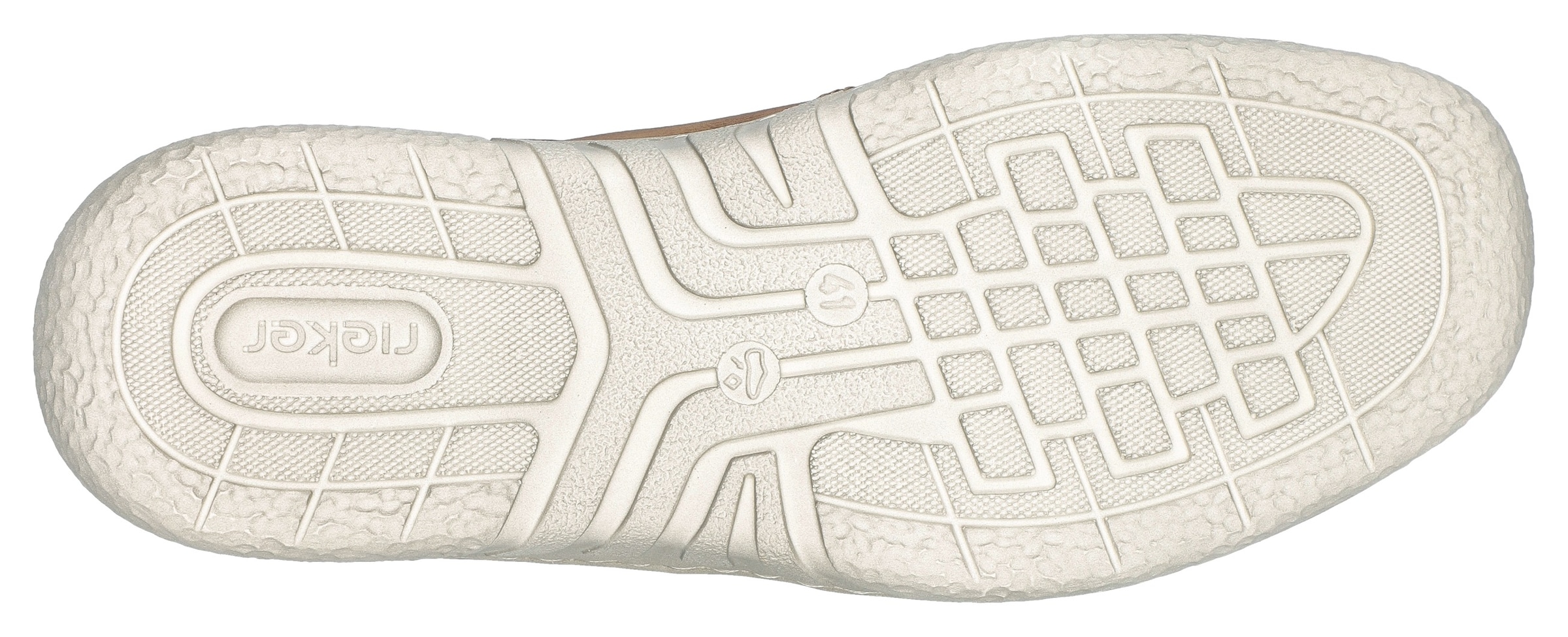 Rieker Schnürschuh  mit Aussenreissverschluss, Freizeitschuh, Halbschuh, Schnürschuh