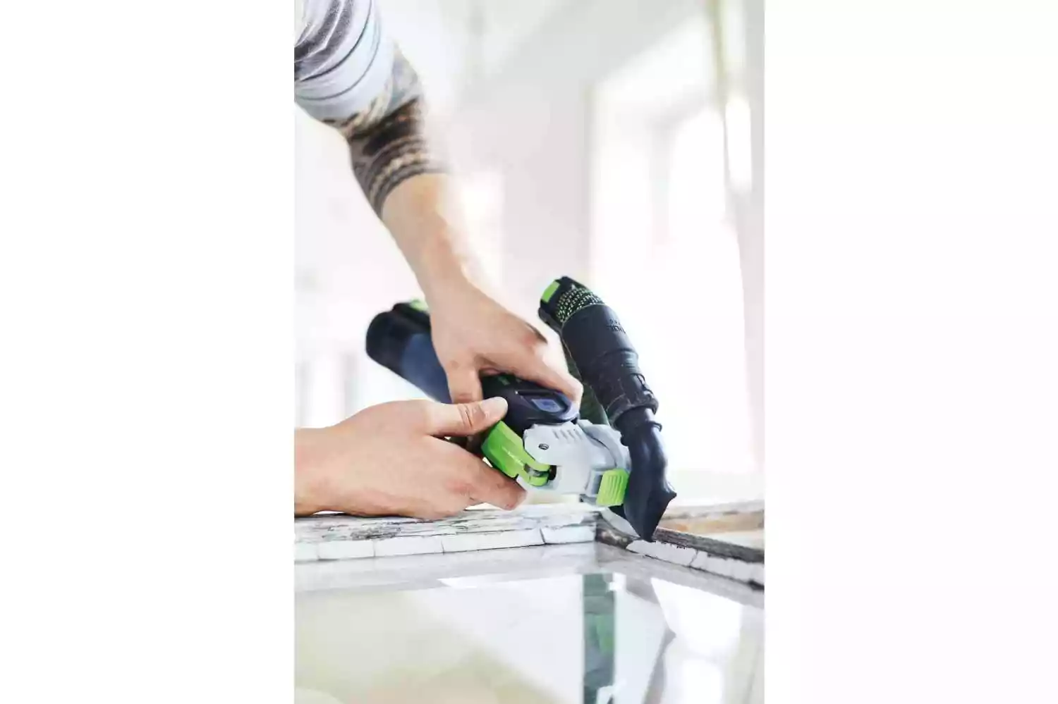 Festool VECTURO OSC 18 HPC4,0 EI-Plus 18V Li-Ion accu oscillerende set (1x 4,0Ah) in systainer - koolborstelloos