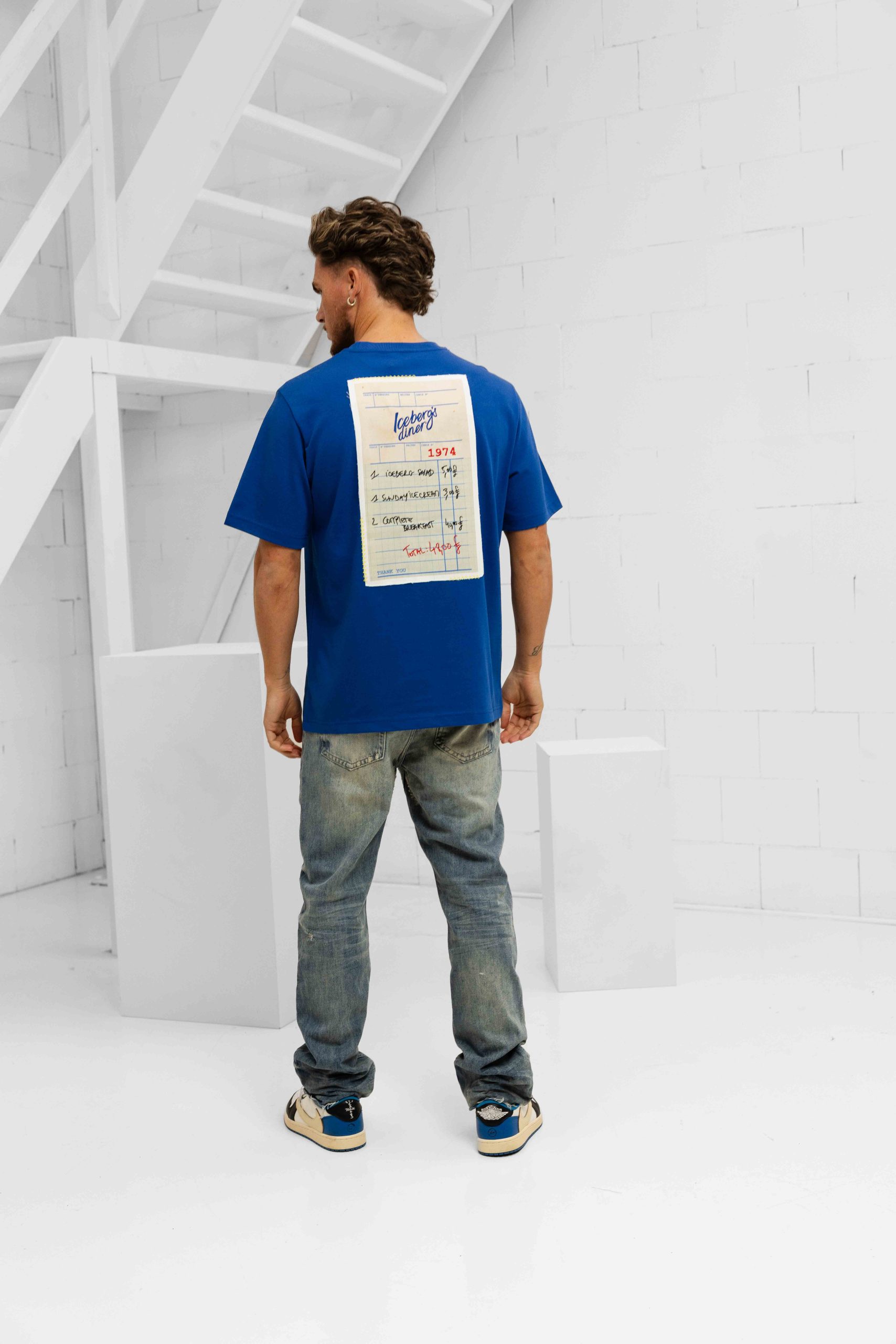 Iceberg 5D F071 Jersey T-Shirt Heren Blauw