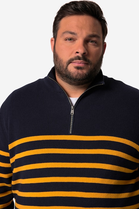 Men+ Troyer, Ringel, Zippkragen, bis 8 XL