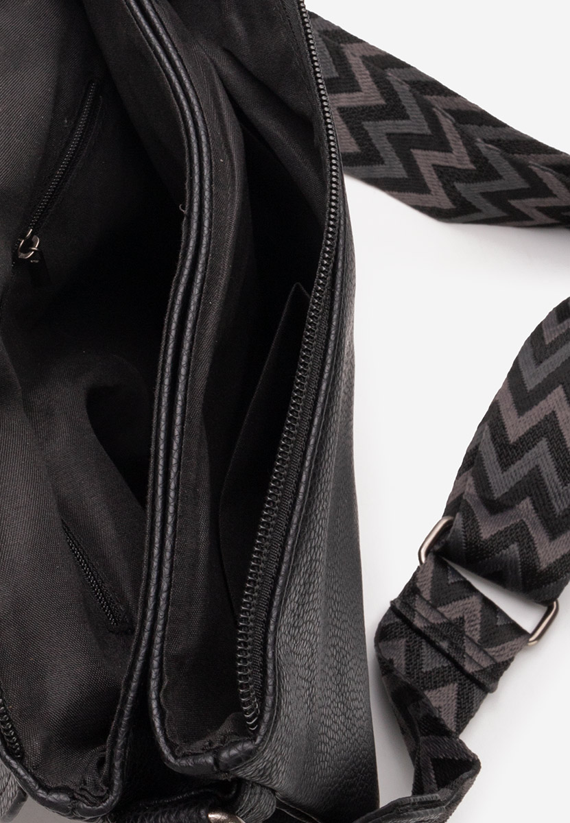 Sac bandoulière femme noire Detra
