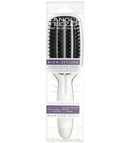 Tangle Teezer H?rb?rste - Blåw-Styling Half Size - Sort/Hvid