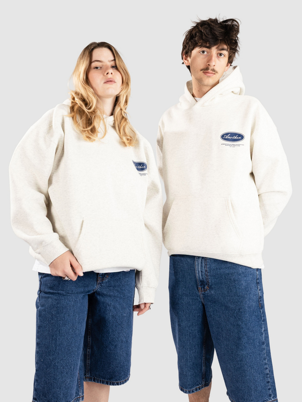 Another Cotton Lab Summer In Paradise Oversized Hoodie grey