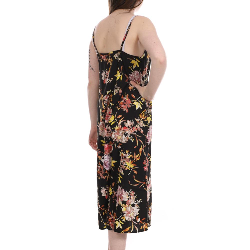 Vero Moda Robe Noir à fleurs mi-longue Femme Vero Moda Jeanett