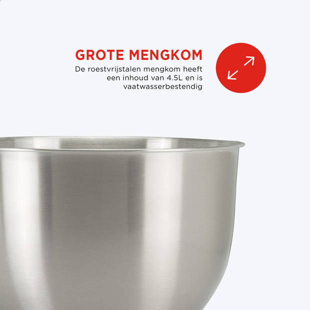 Keukenmachine - Classic kitchen Chef - Rood - Keukenmixer