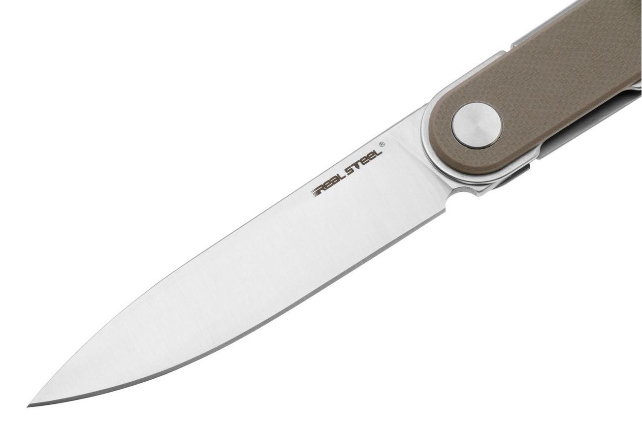 Real Steel Iris Front Flipper 8061BC Satin 12C27, Coyote G10, zakmes