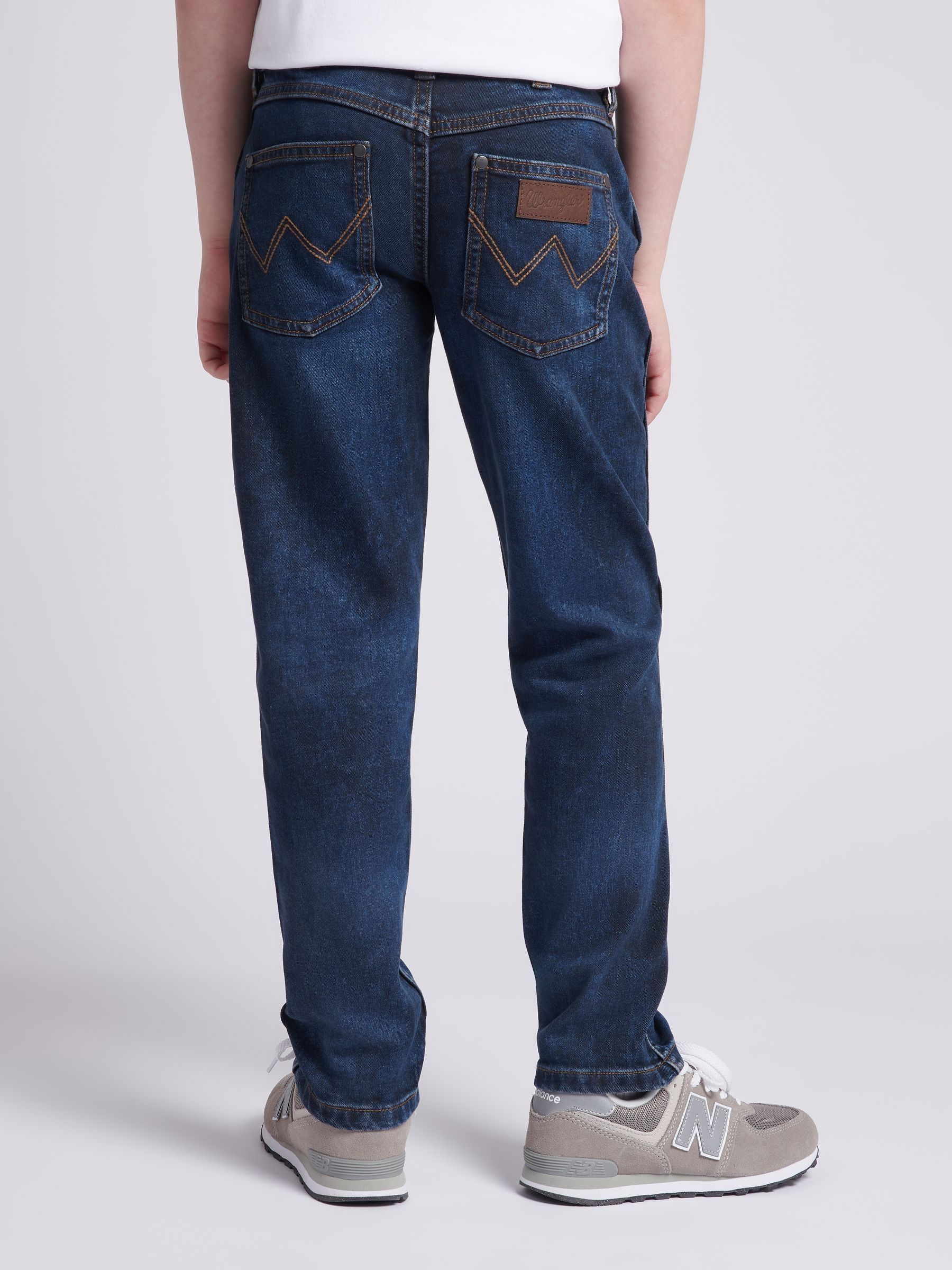 Hemelsblauw - Wrangler - Jeans met rechte pijpen voor jongens