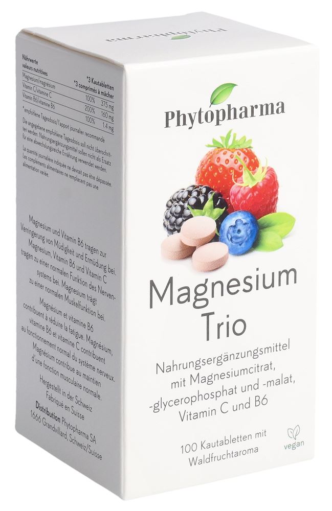 PHYTOPHARMA Magnesium Trio Tabl Ds 100 Stk