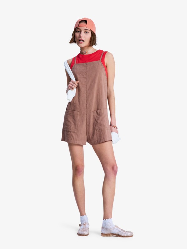 Lavender Haze Combishort Marron Femme