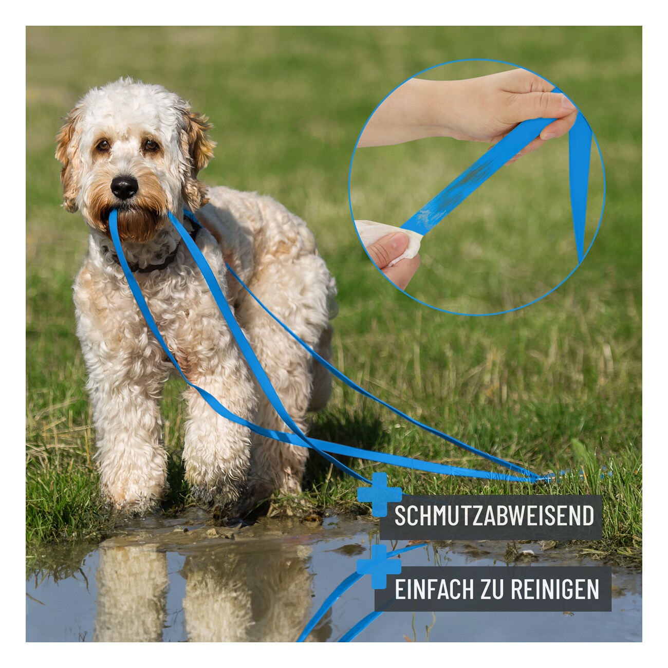REAVET Schleppleine Blau, 5 Meter